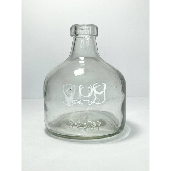 Set of 3 Vintage 1960’s Apothecary Storage Decor Clear Glass Bottles/Jars, 6”-8” - Picture 4 of 6